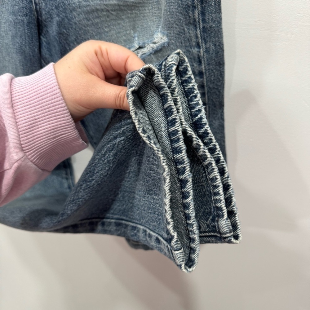 Modern American La Fayette Straight Leg Jeans Distressed in Brooklyn Wash 26 - Picture 5 of 10